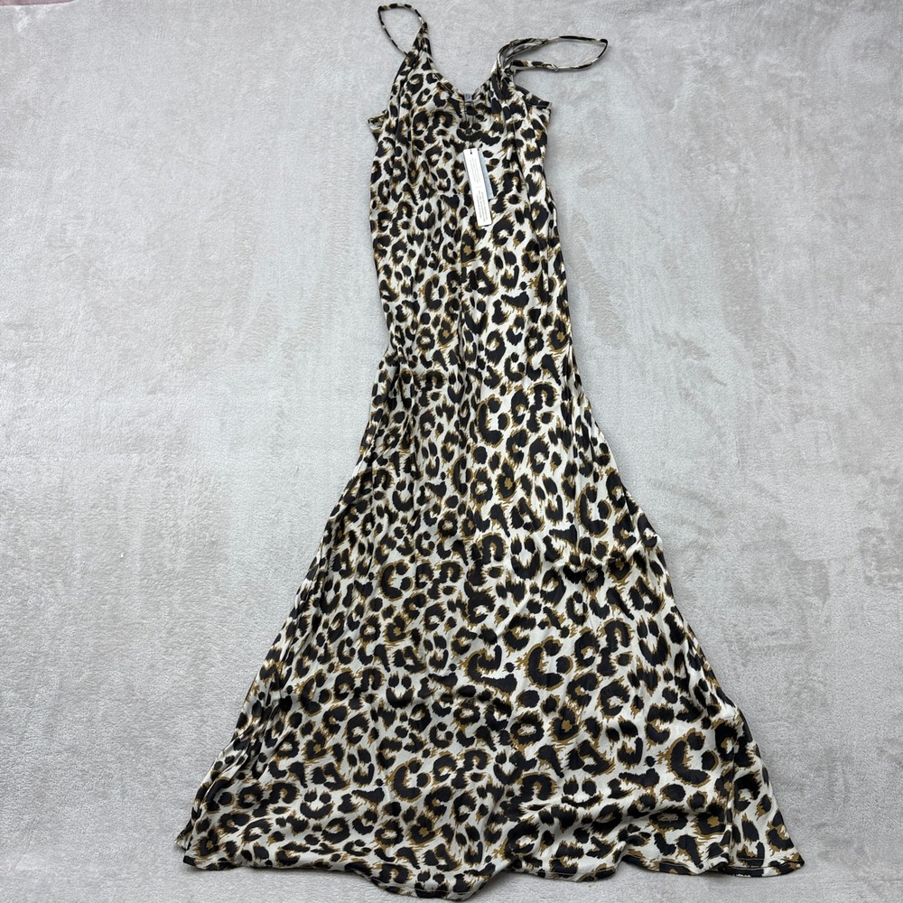 Conditions Apply Anthropologie Elva Slip Maxi Dress Women Small P Leopard Print